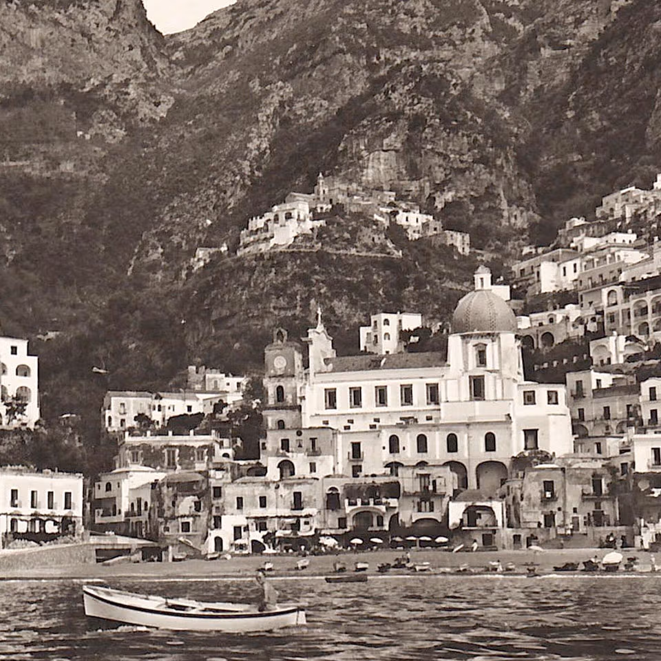 foto storica di positano anni '50
